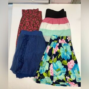 Women’s Skirts (Set of 4), Small, Multicolored